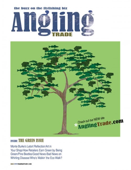 The cover of the magazine angling trade.