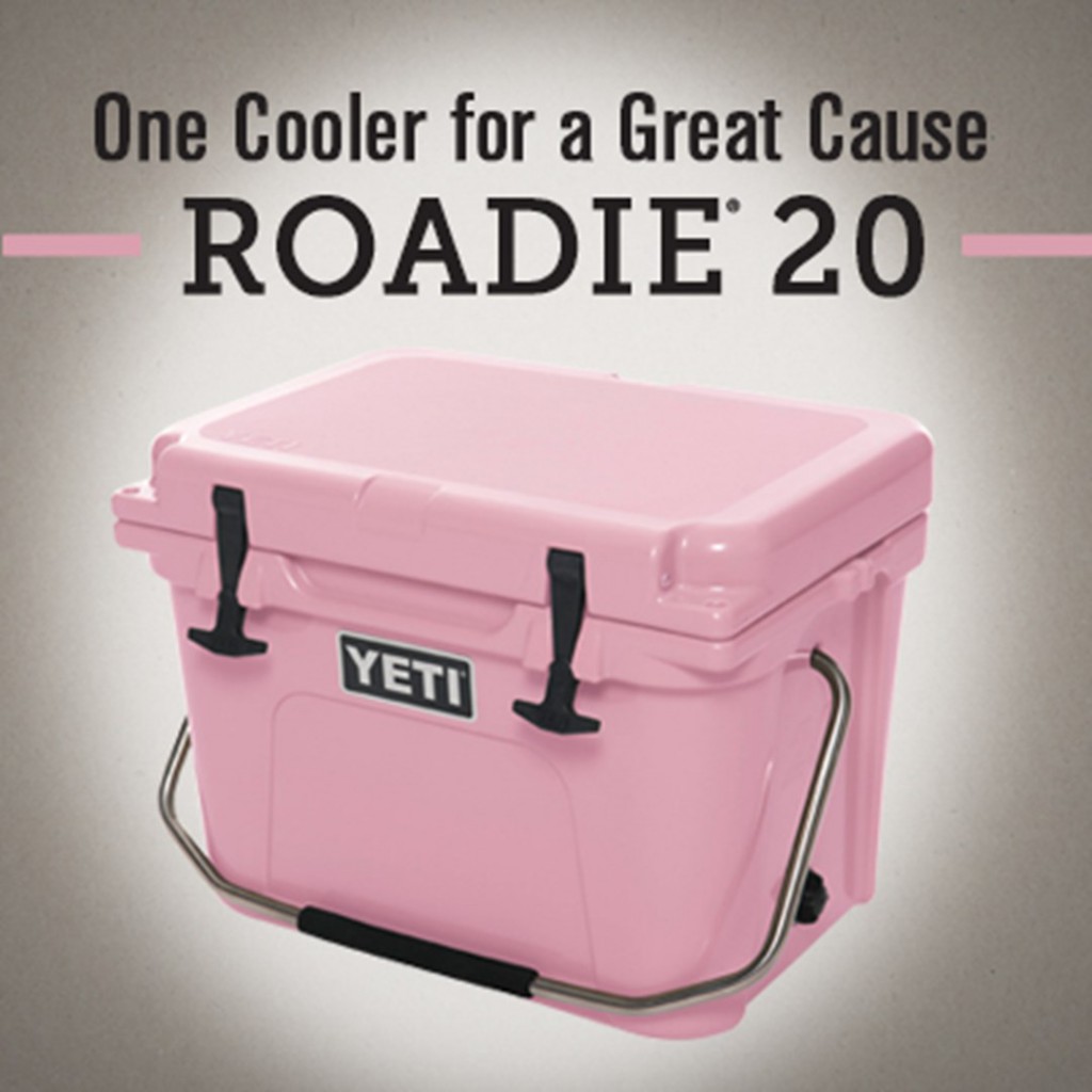 YETI Coolers Auctions Pink Cooler to Benefit American Cancer Society.