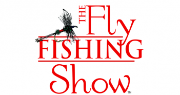 The fly fishing show logo.