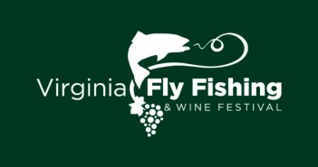 Virginia fly fishing and wine festival logo.