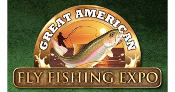 The great american fly fishing expo logo.
