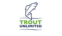 Trout unlimited logo on a white background.