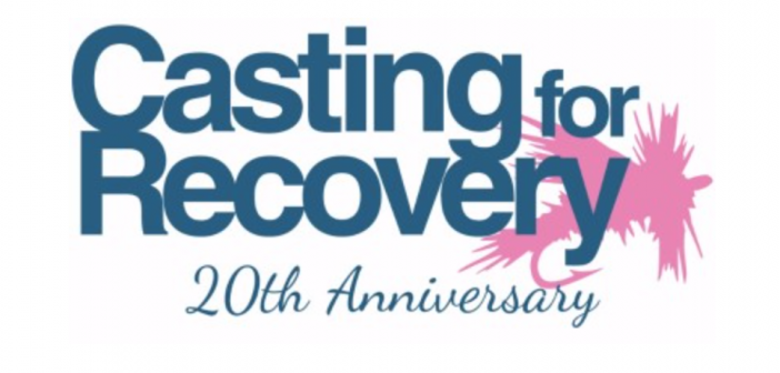 Casting for recovery 20th anniversary logo.