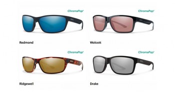 Four different types of sunglasses with different colors.