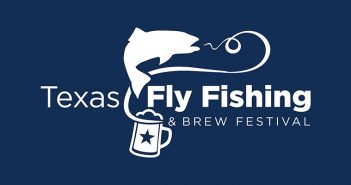 Texas fly fishing and brew festival logo.