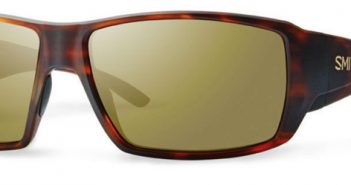 Smith sunglasses in tortoise and gold mirrored lenses.