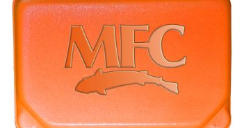 An orange box with the word mfc on it.
