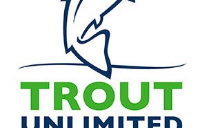 Trout unlimited logo on a white background.