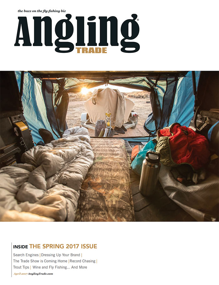 The cover of the spring 2017 issue of angling magazine.