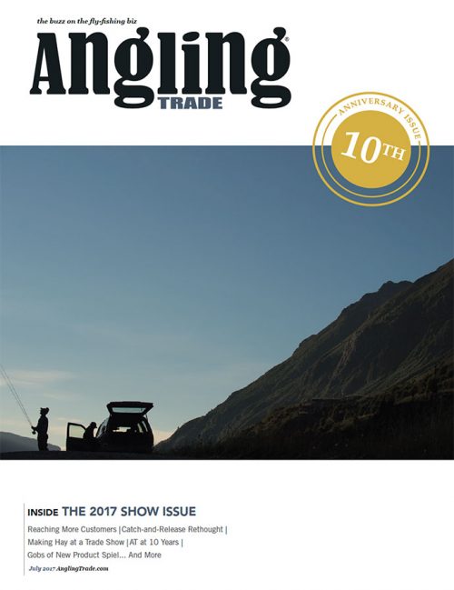 The cover of angling trade magazine.