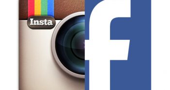 Instagram and facebook logos next to each other.