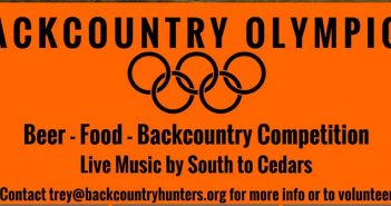 Backcountry olympics beer food backcountry competition.