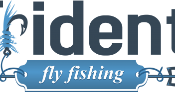The logo for trident fly fishing.