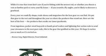 Trout unlimited 2019 gear guide.