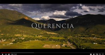 A video with the words querencia in the background.