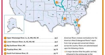 A map of the united states showing the locations of major rivers.
