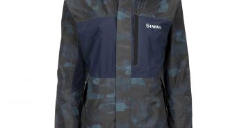 A women's jacket with a camouflage print.