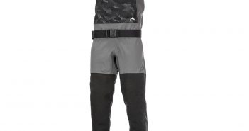 A pair of waders on a white background.