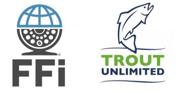 The logos for trout unlimited and ffi.