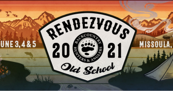 The logo for rendezious 2021 old school.