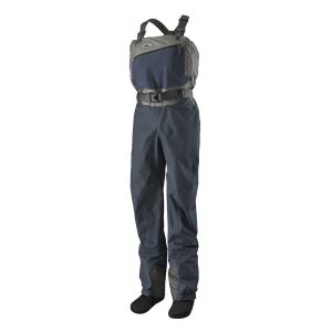 A pair of men's waders on a white background.