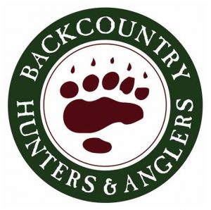Backcountry hunters and anglers logo.