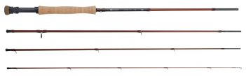 Four different types of fly fishing rods.