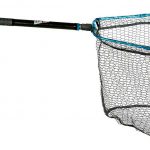 A fishing net with a handle attached to it.
