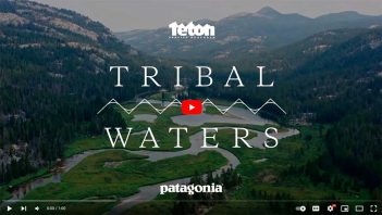 A video with the words tribal waters.