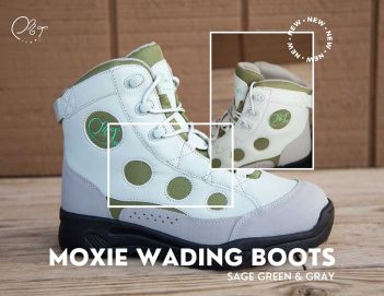 Moxie wading boots.