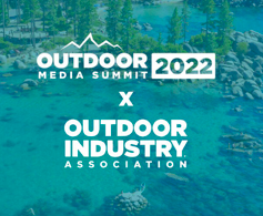 The logo for outdoor 2020 media summit.