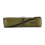 A patagonia snowboard bag in olive green.