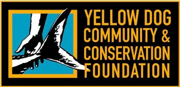 Yellow dog community and conservation foundation logo.