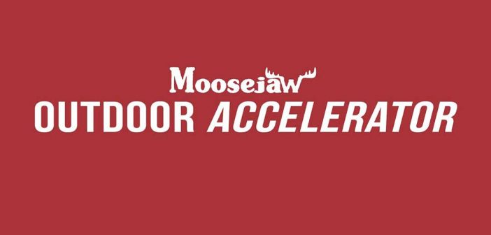 A red background with the words moosecaw outdoor accelerator.