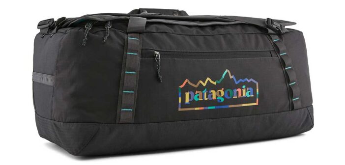 Patagonia duffel bag in black.