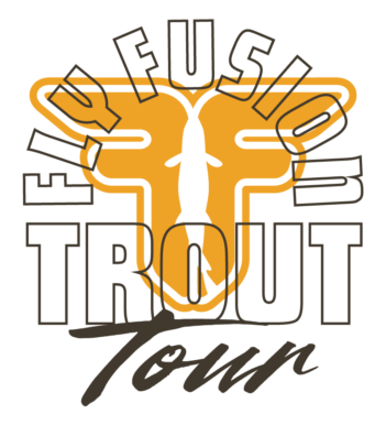Fly fusion trout tour logo.