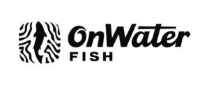 Onwater fish logo on a white background.